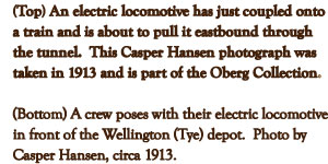 Electric locomotive caption